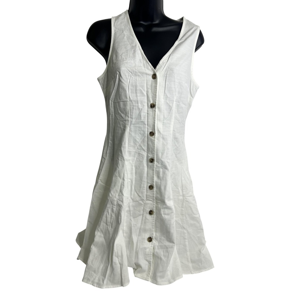 Universal Thread Dress Womens XS Button‎ Front Sleeveless A-Line Summer Casual
